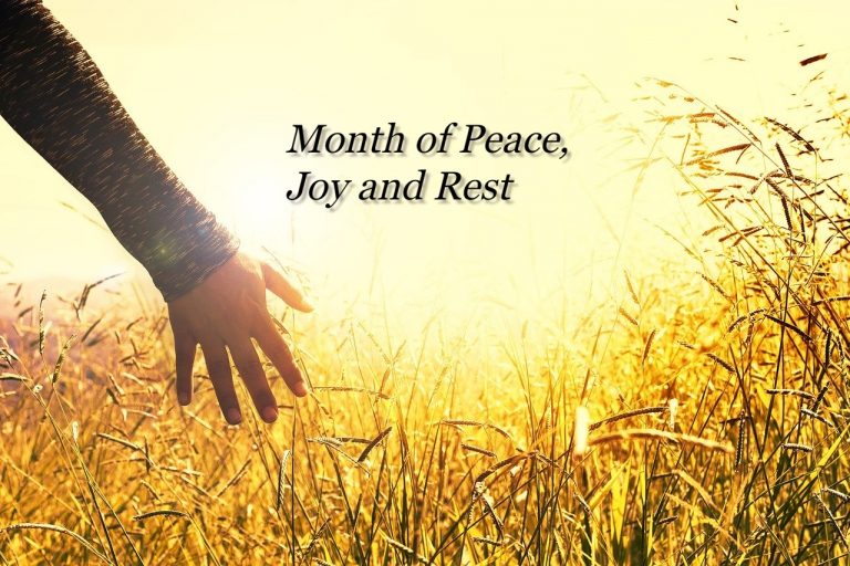 Read more about the article Month of Peace, Joy and Rest